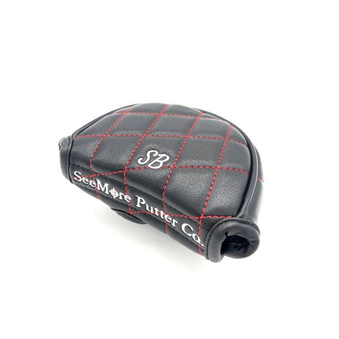 Black with red cross stitch